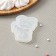 Silicone form "Bear with the heart", 7 × 5.3 cm, the color is transparent