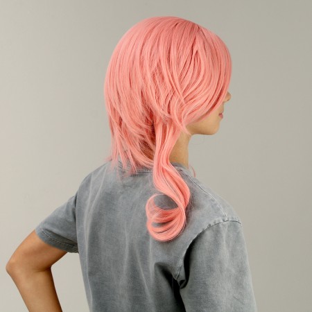 Carnival wig "anime" pink color-3