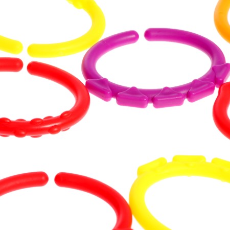 Developing set "touch rings", 10 tasks, 3+-4