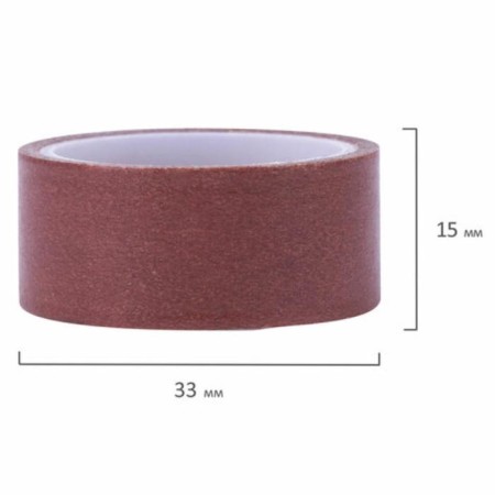 Adhesive Washi tapes to/decor "intensive", 7 warm colors, 15 mm x 3 m (set 7 pc) rice paper-4