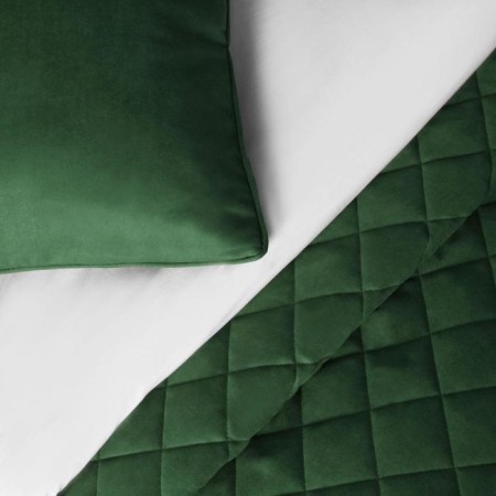 Cover with pillowcases "Kim", size 160x220 cm, emerald color-3