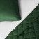 Cover with pillowcases "Kim", size 160x220 cm, emerald color
