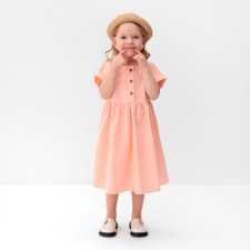 Dress for girls Minaku: Cotton Collection color light pink, height 134