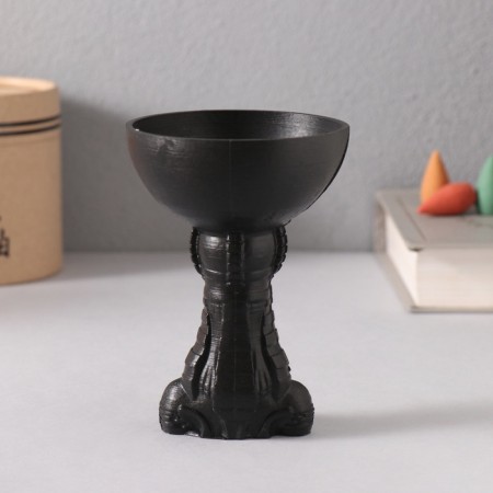 Stand for incense "" Egyptian "height 10cm, diameter 7cm black-3