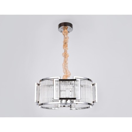 Crystal chandelier with Ambrella Light, Traditional, TR5366, E14, Color Chrome-1