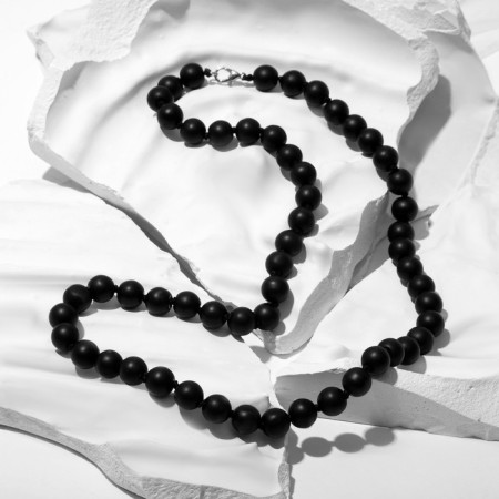 Beads Shar No. 10 through the Shungit node, 60 cm