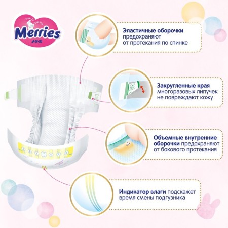 Distributes Merries S (4-8 kg), 24 pcs-10