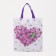 Household bag without fastening, purple color
