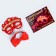 Carnival set "Smart graduate" 2 items: red glasses, tie-butterfly tie red