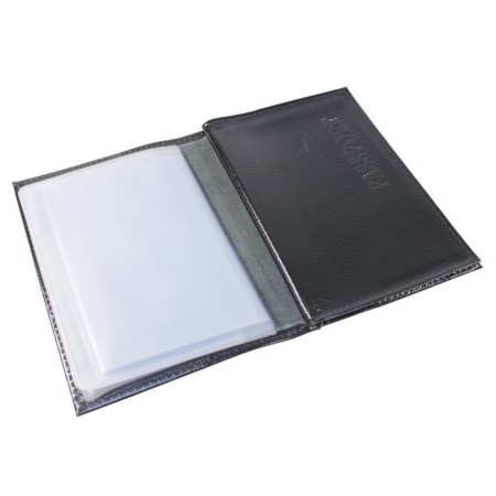 Cover for autoDocations and passports, black color-1