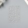 Stick plastic rhinestones "Solder" silver 11x7.8 cm