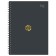 Note book A6, 120 sheets in a cage on the rowing "Monocolor/Classic", a solid cover, matte lamination, foil embossing, mix