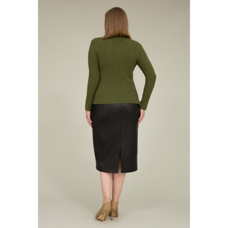 Women's turtleneck Eliseeva Olesya, size 48, green color-4
