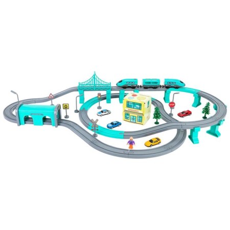 Railway for children "My City", 92 items, on batteries, with sound-7