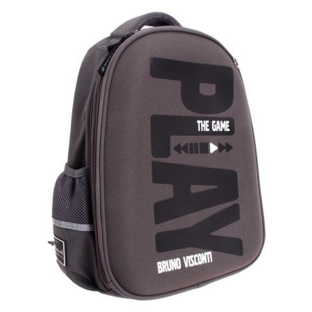 Frame backpack 38 x 30 x 20 cm, + pencil case, Bruno VisConti, Play the Game-1