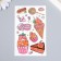 Tattoo on the body color "Sweets. Pumpkin" 12x7.5 cm