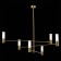 Ceiling Ceiling ST LUCE. SL1239.303.06. Vitra. 6x5 watts, G9, 4000k, 115x115x93 cm, brass color