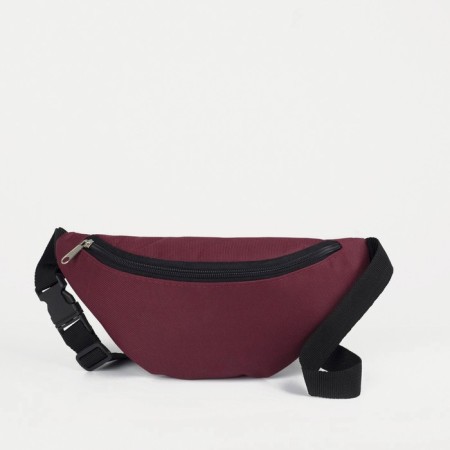 Lightning waist bag, burgundy color