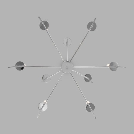 EUROSVET Anders ceiling 60142/9, E14, 9x60W, 900x900x830 mm, chromium color-1