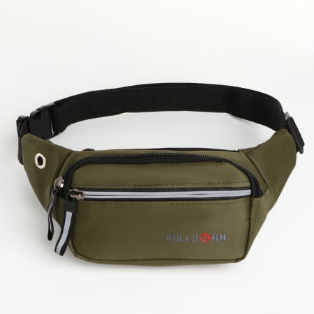 Board belt on lightning, 2 external pockets, green color-1