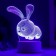 Lumber "Rabbit" Led RGB from the network 9.5x14x19 cm Risalux