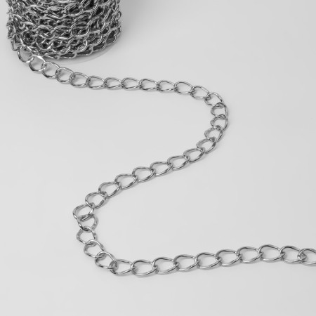 A chain for a bag, metal, 19 × 15 mm, 10 ± 0.5 m, silver color-2