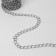 A chain for a bag, metal, 19 × 15 mm, 10 ± 0.5 m, silver color