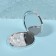 Folding mirror "waves", d = 7.5 cm, silver color