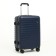 Middle suitcase 22 "On a zipper, code castle, 4 wheels, blue color