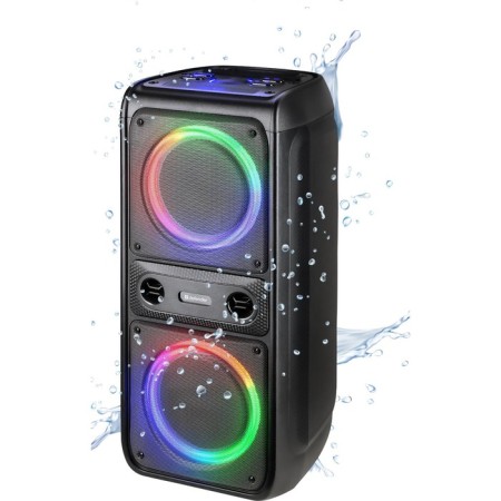Acoustic system Defender Boomer 70 60W, Light/BT/FM/USB/LED/IPX4