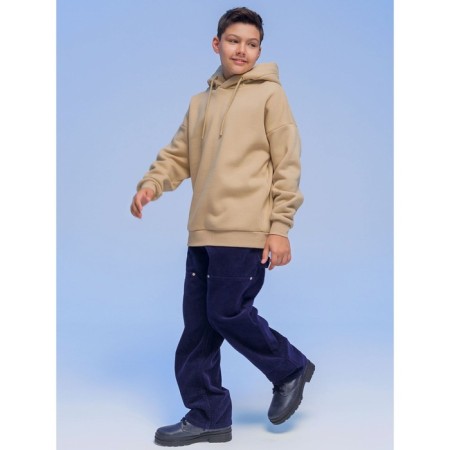 Sweatshirt for boys, height 122 cm, beige color-11