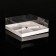 Box for mousse cakes 4 pieces, 17x17x6 white
