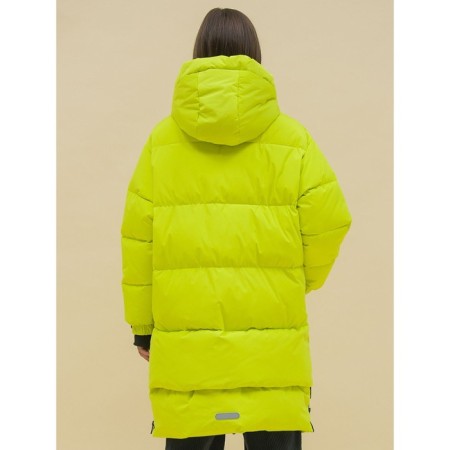 Coat for girls, height 98 cm, yellow color-11