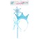 Carnival set "Snow Princess", 2 objects: rim, rod, color of blue