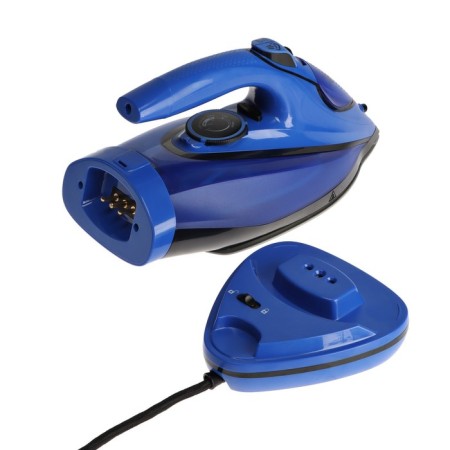 Iron Kelli KL-1650C, 2600 W, ceramic sole, wireless, 320 ml, blue-4
