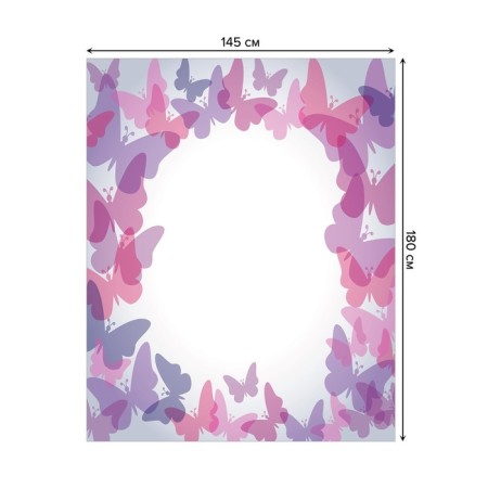 Tables on the table "Butterfly forms", rectangular, Saten, size 145x180 cm-1