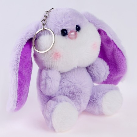 Soft toy "Shchery Rabbit", on a key fob, color mix-1