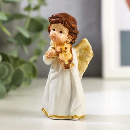 Polystone souvenir "Angel in a dress, with violin/mandolina" mix 8x3.8x3.6 cm-4
