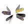 Magnetic tab "Stars" 4 pieces, 2x7 cm