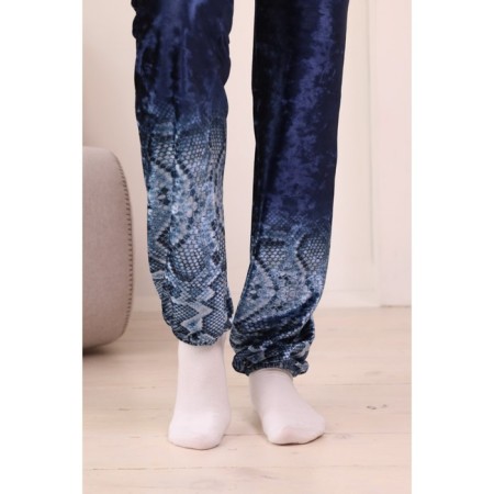 Female suit, size 46, blue color-12