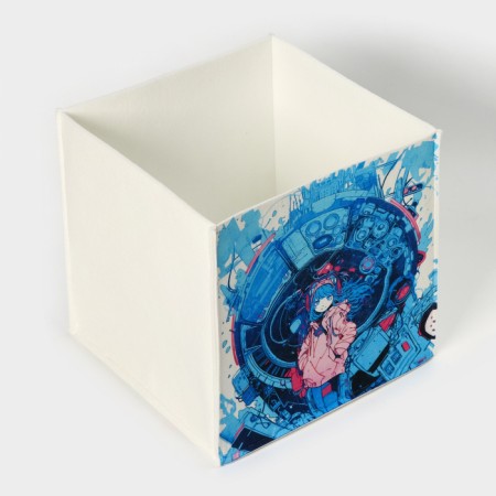 Anime organizer for storage, 30 × 30 × 30 cm, 24 l, white-2