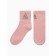 Women's socks "Christmas tree from rhinestones", pink color, rn 36-40