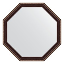 Mirror in the baguette frame, a mahon with an ornament of 50 mm, 64x64 cm
