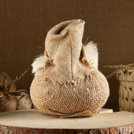 Orak-Domova "Vasek on a burlap, with an ax and money", 23x16x14 cm mix-2