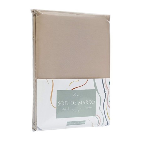 Sheet, size 180x230 cm, beige color-1