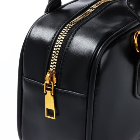 Women's bag made of artificial leather, 24*13*7 cm, black color-4
