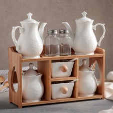 Ceramic set for spices and oils 