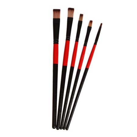Set of brushes, nylon, flat, 5 pieces, straight-3