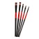Set of brushes, nylon, flat, 5 pieces, straight