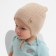 Children's hat minku, rr 42-44, beige color